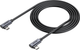 Kabel Unitek USB-C PD 100W Dual 90 Degree 1 m Black (C14147ABK01-1M) - obraz 8