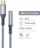 Адаптер-переходник ColorWay USB-C 3.5 мм Female Audio 14 см Grey (CW-AD-CJ) - изображение 6