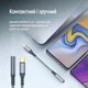 Адаптер-переходник ColorWay USB-C 3.5 мм Female Audio 14 см Grey (CW-AD-CJ) - изображение 10