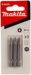 Zestaw bitów Makita PH2 x 50 mm 3 szt (0088381409391) - obraz 1