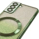TPU чехол Delight case with MagSafe с защитными линзами на камеру для Samsung Galaxy S21 Зеленый / Green Без бренда - изображение 3