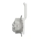 Розетка Schneider Electric Sedna Design с крышкой с заземлением з защитными шторками IP44 белая SDD211024 - изображение 2