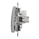 Кнопочный выключатель одноклавишный Schneider Electric Sedna Design алюминий SDD113111 - изображение 5