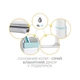 Парта Mealux Edmonton Multicolor BL з полицею (BD-610 W/МС + BL с полкой) - изображение 11