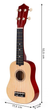 Gitara ukulele dla dzieci EcoToys 4 struny MF019F NATURAL (5903769975815) - obraz 7