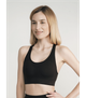 Спортивный бесшовный топ с широкими бретелями - Giulia - TOP ENERGY - L/XL - Black (Чорный) - изображение 1