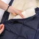 Зимовий дитячий конверт-кокон на овчині для новонароджених DoRechi Baby XS 0-9 місяців (56-74 см) Синій - зображення 2