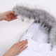 Зимний детский конверт-кокон на флисе для новонароджених DoRechi Baby XS 0-9 месяцев (56-74 см) Белый с опушкой - изображение 6