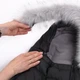 Зимний детский конверт-кокон на флисе для новонароджених DoRechi Baby XS 0-9 месяцев (56-74 см) Черный с опушкой - изображение 6