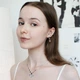 Каффы серьги на ухо набор двух эльфийский fairycore стиль со звездой и камнями Серебристые - изображение 6