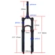 Воздушная вилка Bolany Solo Air 27.5" 32-FKA-004 100mmм конусный шток Черная - изображение 4