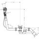 Сифон для ванны HANSGROHE EXAFILL S 58115180 - изображение 2