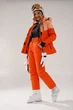 Куртка горнолыжная мембрана 10000 зимняя лыжная Brooklet Lili Red orange/Melon orange женская оранжевый - 202303BLJ-03 - L - изображение 8