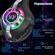 Игровые беспроводные наушники Kotion Each GS400 Ultra с микрофоном, Bluetooth + 2.4G + AUX, RGB-подсветка, 7.1 звук, для ПК, PS4, PS5, Nintendo Switch, телефона Black - изображение 7