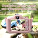 Детская цифровая фотокамера панда UFT F3 Panda Pink с силиконовым чехлом - изображение 5