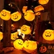 Светодиодная гирлянда Хэллоуин тыква в шапочке 1.5 м LED Теплый Halloween - изображение 5