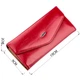 Кошелек женский из гладкой экокожи KIVI 19072 Ярко-розовый - изображение 3