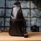 Практичная сумка через плечо из натуральной кожи Vintage 23050 Коричневый - изображение 10