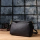 Сумка кросс-боди через плечо женская из натуральной кожи средняя Vintage leather-22987 Черная - изображение 10