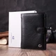 Практичный мужской бумажник с блоком под документы из натуральной кожи ST Leather 22478 Черный - изображение 12