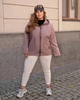 Женская демисезонная куртка-ветровка, SOLINNA Мод. 115 Пудровый, 54-56 - изображение 1