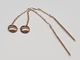 Золоті сережки-протяжки. 580044 - зображення 3