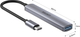 USB Hub Unitek 4-in-1 USB-C Space Grey (4894160050106) - obraz 4