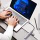 USB Hub Unitek 4-in-1 USB-C Space Grey (4894160050106) - obraz 6