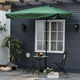 Садова парасолька ModernHome by Multistore MultiGarden 200 x 140 см Зелений - зображення 7