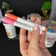 Акрилові маркери БІЛЕ 12 кольорів Water color pen у контейнері 2 в 1 маркер + печатка - зображення 3