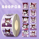 Наклейки Sanrio Hello Kitty Stickers, Cute Cartoon Kuromi, My Melody, 500 штук (FV934195) - изображение 1