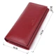Элегантный кошелек у два сложения из натуральной кожи ST Leather 23065 Бордовый - изображение 3
