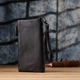 Практичный кожаный кошелек на три отделения ST Leather 23111 Черный - изображение 3