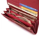 Яркий вертикальный кошелек из натуральной кожи ST Leather 23087 Красный - изображение 8