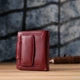 Женский кошелек вертикального формата из натуральной кожи ST Leather 23071 Бордовый - изображение 6