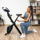 Велотренажер Gymtek FX600 магнитный складной с эспандерами синий - изображение 6