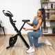 Велотренажер Gymtek FX600 магнитный складной с эспандерами золотой - изображение 6