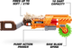 Blaster XSHOT Insanity HorrorFire Doomsday z pociskami piankowymi 16 szt 36732 (4894680033382) - obraz 7