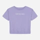 Подростковая укороченная футболка для девочки Calvin Klein 478339602 140 см Сиреневая (1159837463) - изображение 1