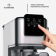 Кофемашина Klarstein SteelPresso Slim 1350 Вт, 20 бар, с сенсорным экраном, капучинатором и функцией эспрессо - изображение 4