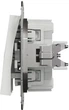 Вимикач для жалюзі Schneider Electric Asfora білий без рамки EPH1370121 - зображення 3