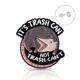 Брошь-значок BROCHE бижутерия Животные Опоссум It’s Trash Can, Not Trash Can’t (Это Мусорное Ведро, А Не «Не могу») серая BRGV115076 - изображение 1