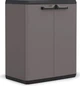 Шафа Keter/Kis Piu Low Cabinet сіра 68 x 39 x 83 см 1 полиця пластикова багатофункціональна (241542) - изображение 1