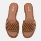 Женские шлепанцы кожаные Michael Kors 112054806 38 Коричневые (1159842824) - изображение 5