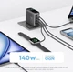 Зарядное устройство Anker 140W USB-C Charger, 4 порта быстрой зарядки с технологией GAN, цветной дисплей (Euro) - изображение 2