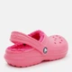 Подростковые кроксы-сабо утепленные для девочки Crocs Classic Lined Clog K 207010-6SW 38-39 (J6) Розовые (191448894563) - изображение 4