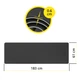 Коврик спортивный Cornix TPE 183 x 61 x 0.6 cм для йоги и фитнеса XR-0349 Black/Grey - изображение 3