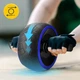 Ролик (гімнастичне колесо) для преса 4FIZJO Ab Wheel XL Black/Blue (P-5907739314437) - зображення 6
