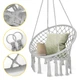 Крісло-гойдалка 4FIZJO Boho Dream 80 см підвісна, плетена Grey (P-5905973404525) - зображення 2