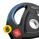 Диск олімпійський 4FIZJO 2 x 15 кг 51 мм металевий, прогумований Black (P-5905973401272) - зображення 8